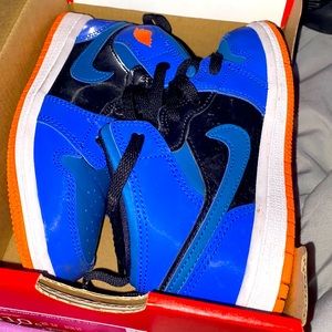 Black and blue air Jordan’s size 10c with box